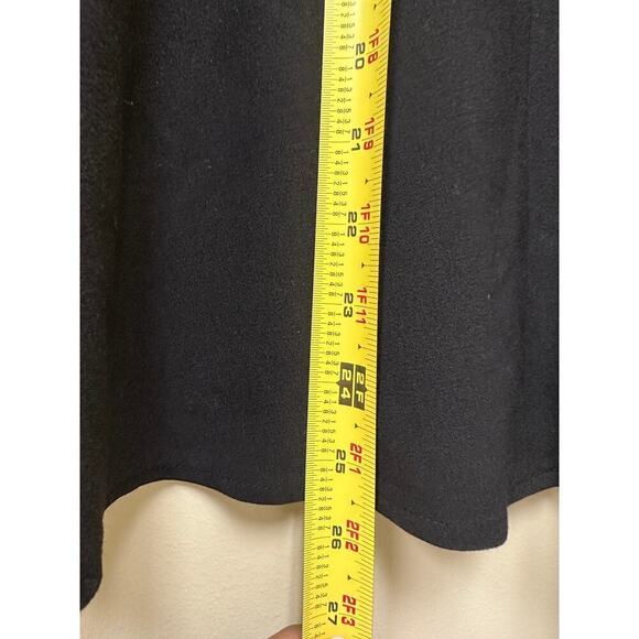 Sandro Black Side Zip Workwear Classic Knee Length Skirt Size 10 Clueless - Picture 7 of 9